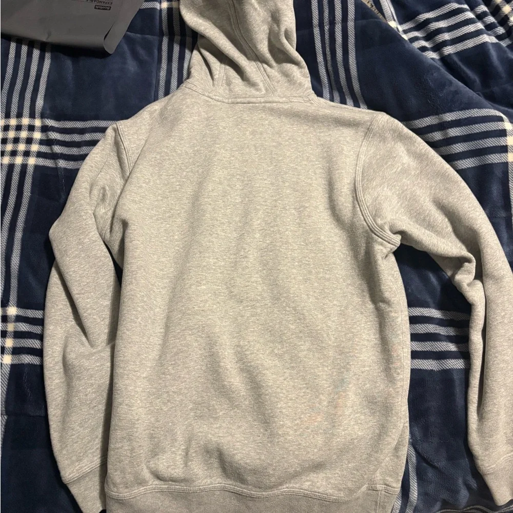 Nike Men's Light Gray Hoodie - Picture 2 of 2